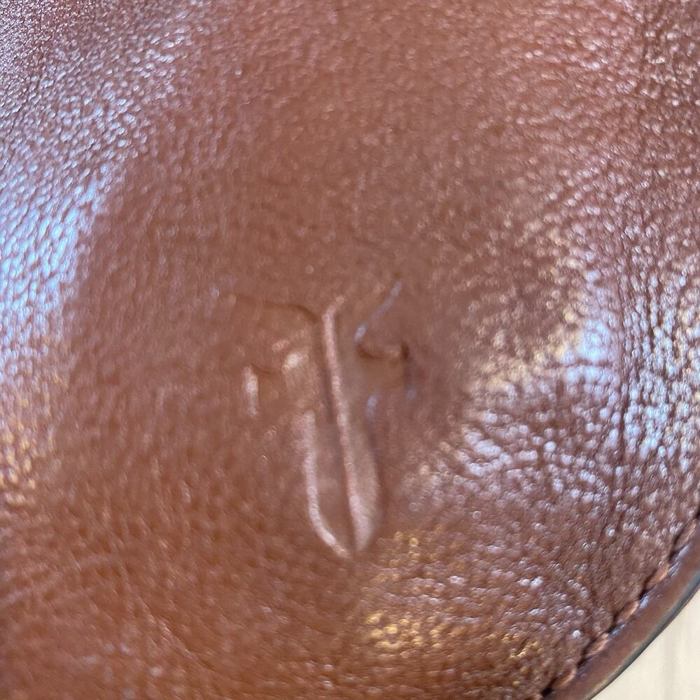 FRYE Olivia Large Leather Crossbody Shoulder Bag in Cognac-Originally $378 - Picture 5 of 14